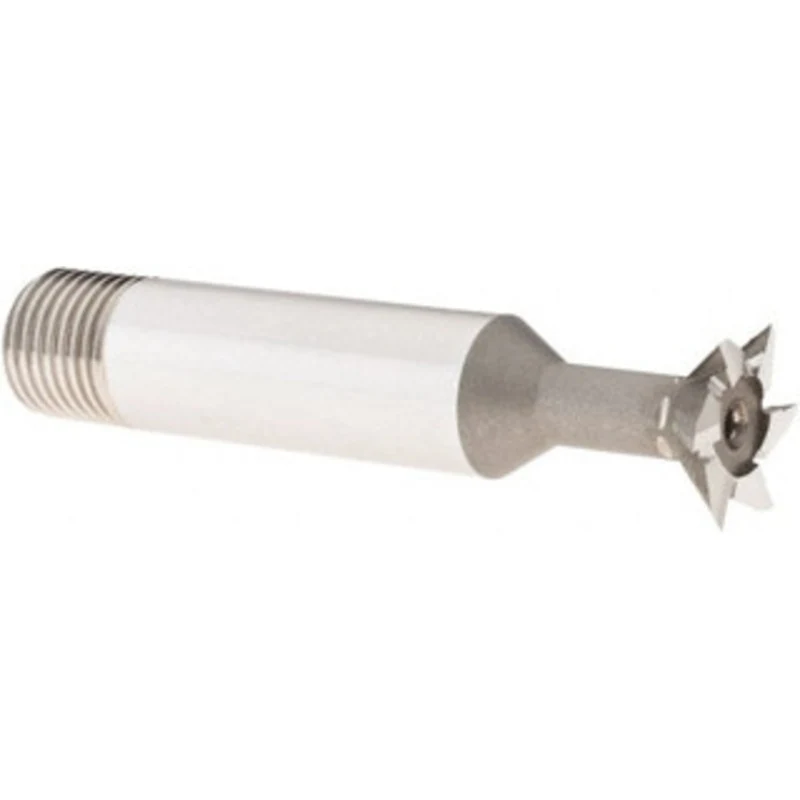 Dormer Pramet 45 5/8 Cut Diam, 4mm Cut Width, High Speed Steel Dovetail Cutter Uncoated, 1/2 Shank Diam, 17.5mm Shank...